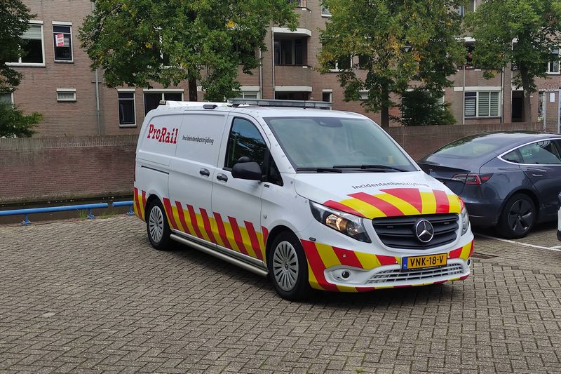 Incidentenbestrijders van ProRail op de brandweerdag in Purmerend